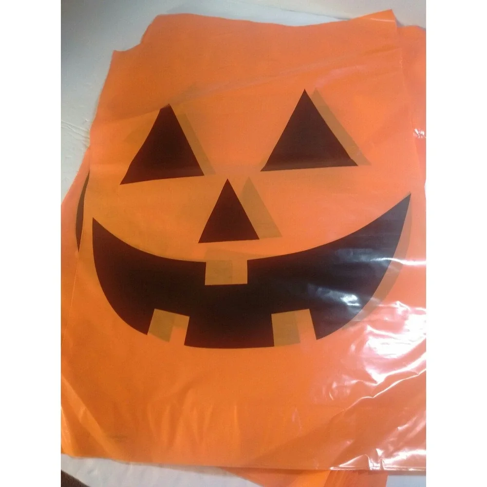 Halloween Bags Trick or‎ Treat/Party Jack O Lantern Face 18 Bags 12.5 x 17 in